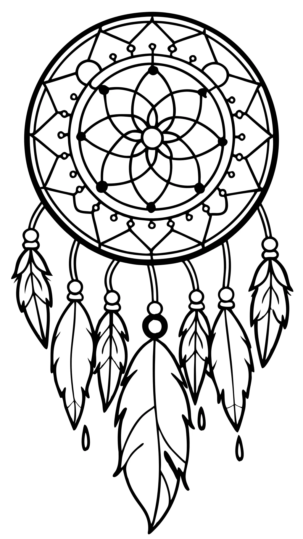 coloring pages of dream catchers